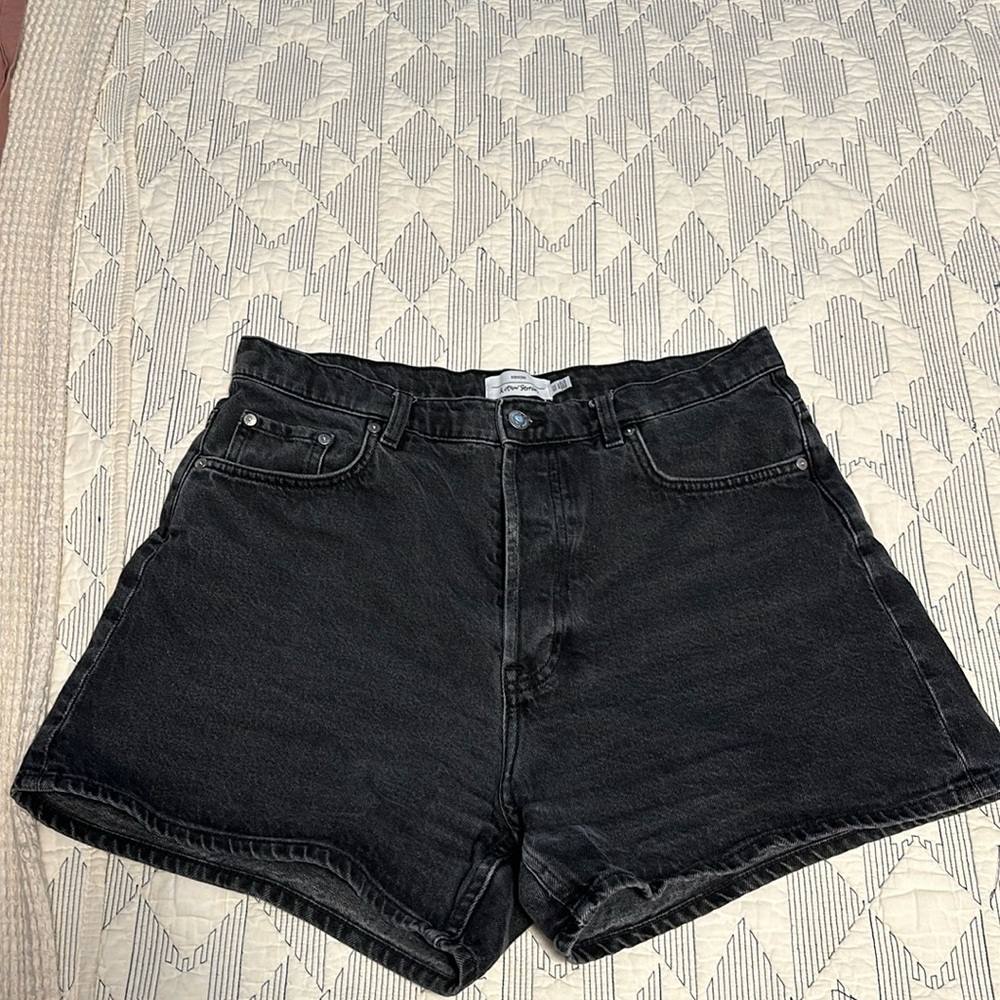 Black denim & other stories shorts